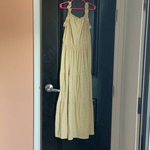 Yellow Sleeveless Maxi Dress